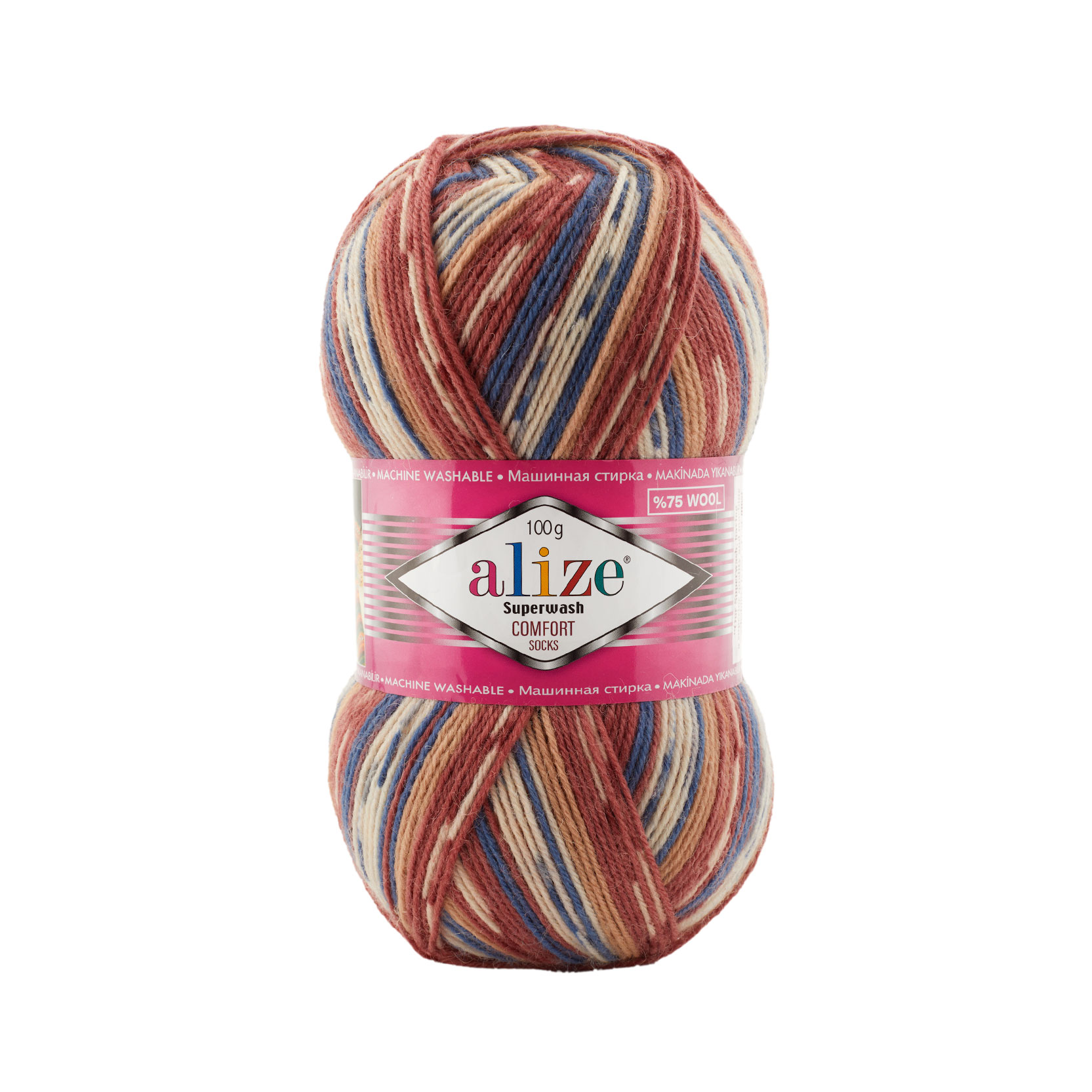 Pletacia ponožková priadza Alize Superwash comfort socks 100g