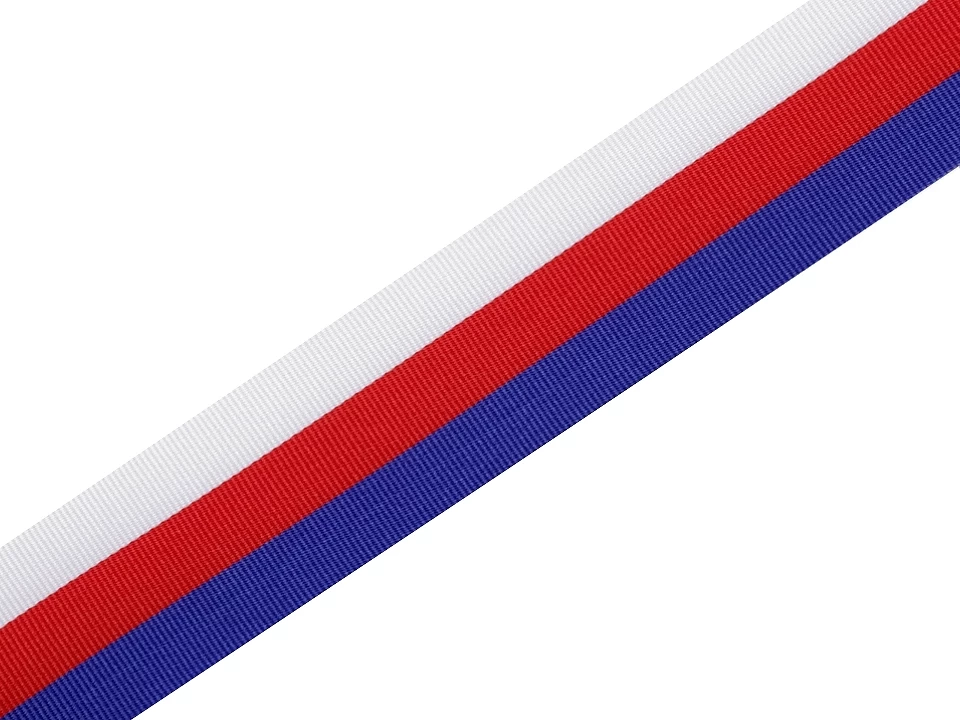 Stuha trikolóra Česko, Slovensko šírka 20 mm -10m