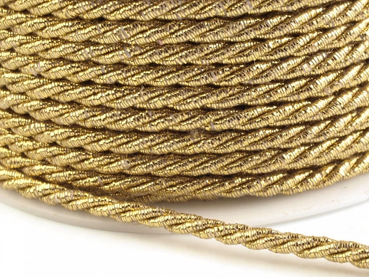 Šnúra točená s lurexom Ø3 mm - 5m