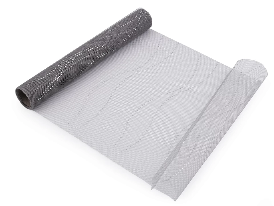 Tyl dekoračný šírka 36 cm s AB efektom -4,5m