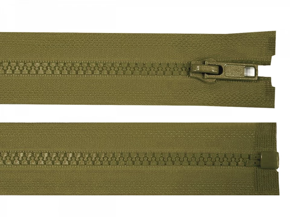 Kostený zips šírka 5 mm dĺžka 55 cm bundový -1ks