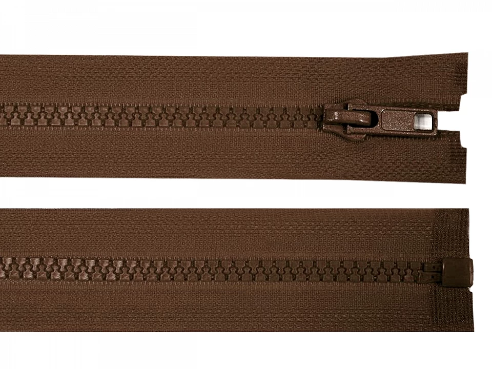 Kostený zips šírka 5 mm dĺžka 75 cm bundový -1ks