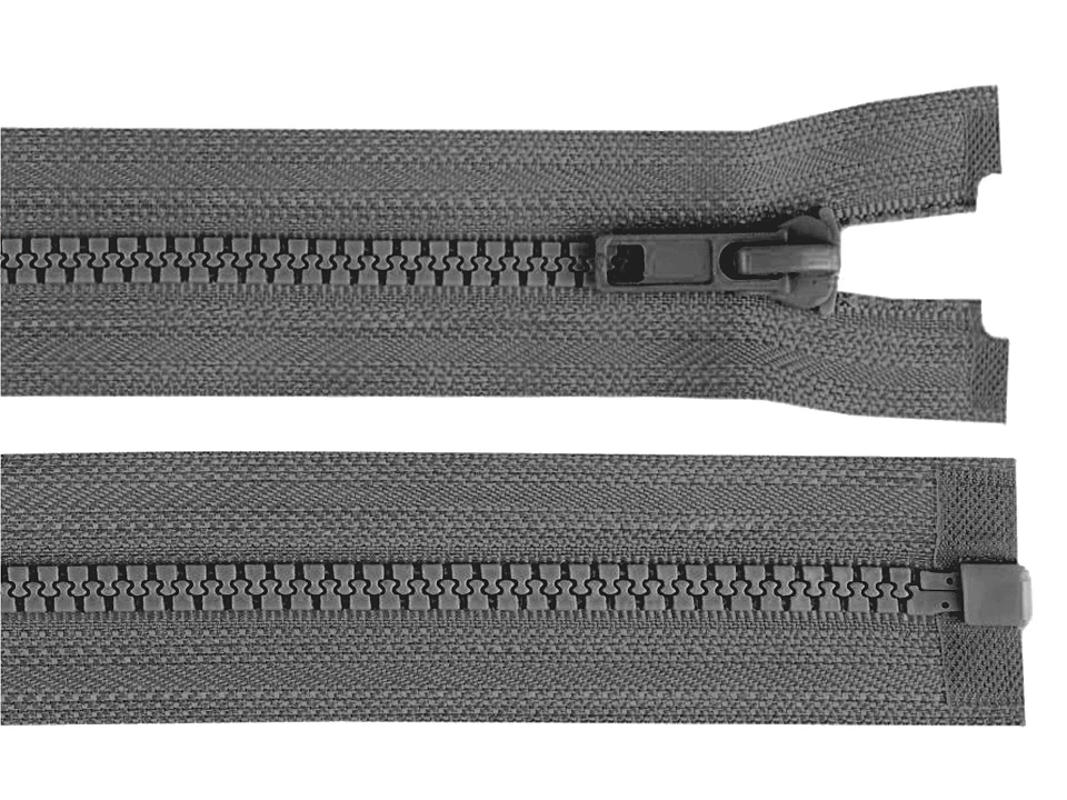 Kostený zips šírka 5 mm dĺžka 90 cm bundový -1ks
