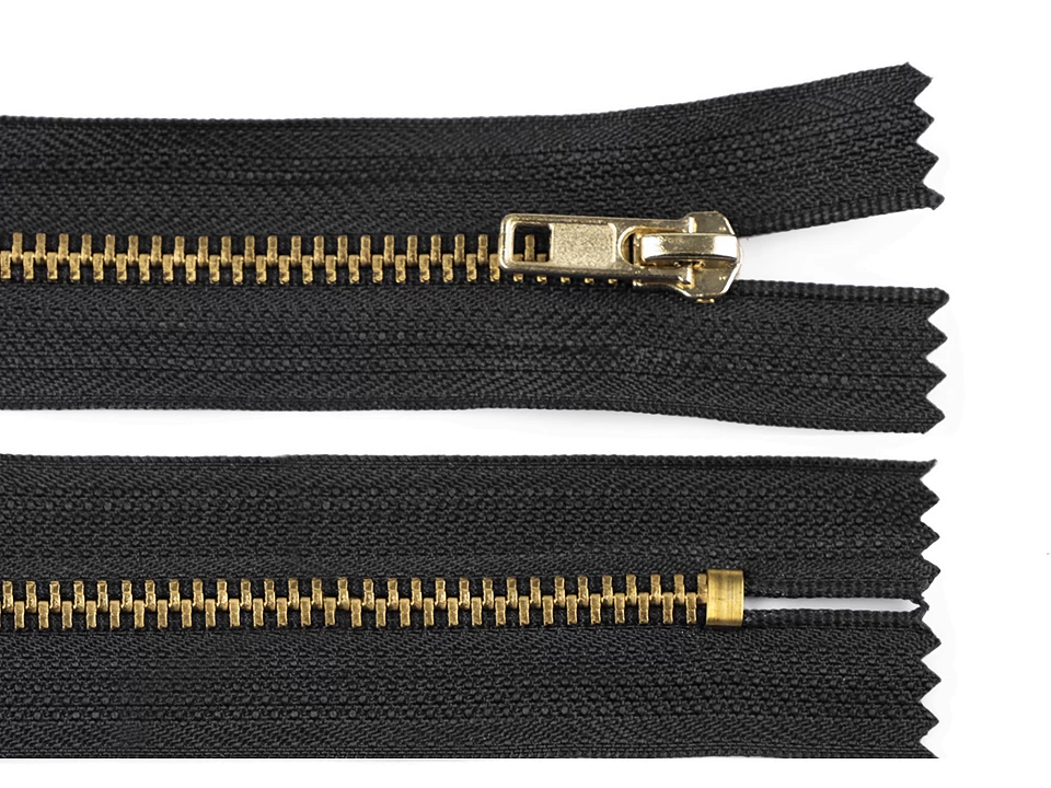 Kovový zips šírka 4 mm dĺžka 20 cm nohavicový - 1 ks