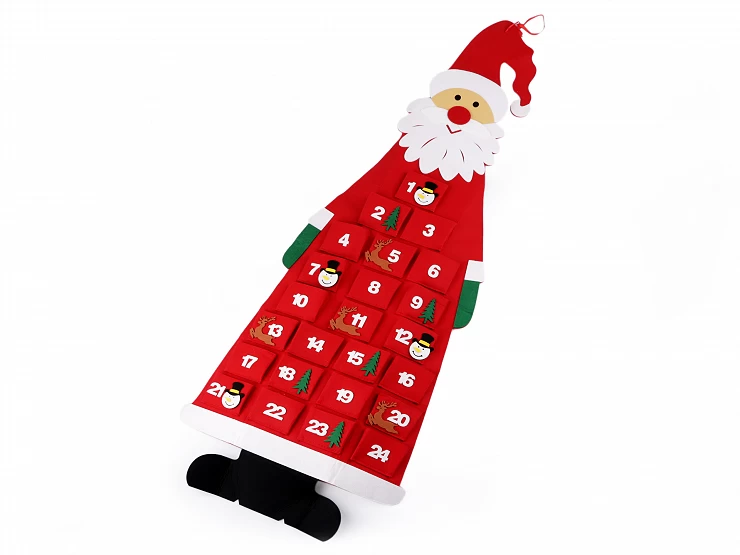 Adventný kalendár Santa - 1 ks