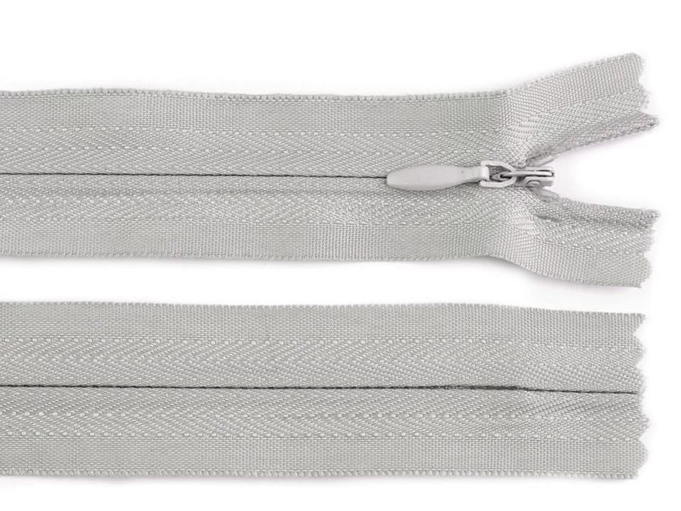 Špirálový zips skrytý No 3 dĺžka 25 cm- 1ks