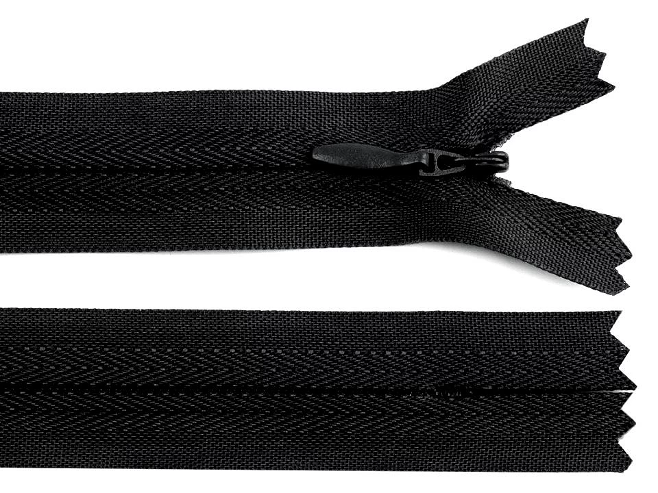 Špirálový zips skrytý No 3 dĺžka 25 cm- 1ks