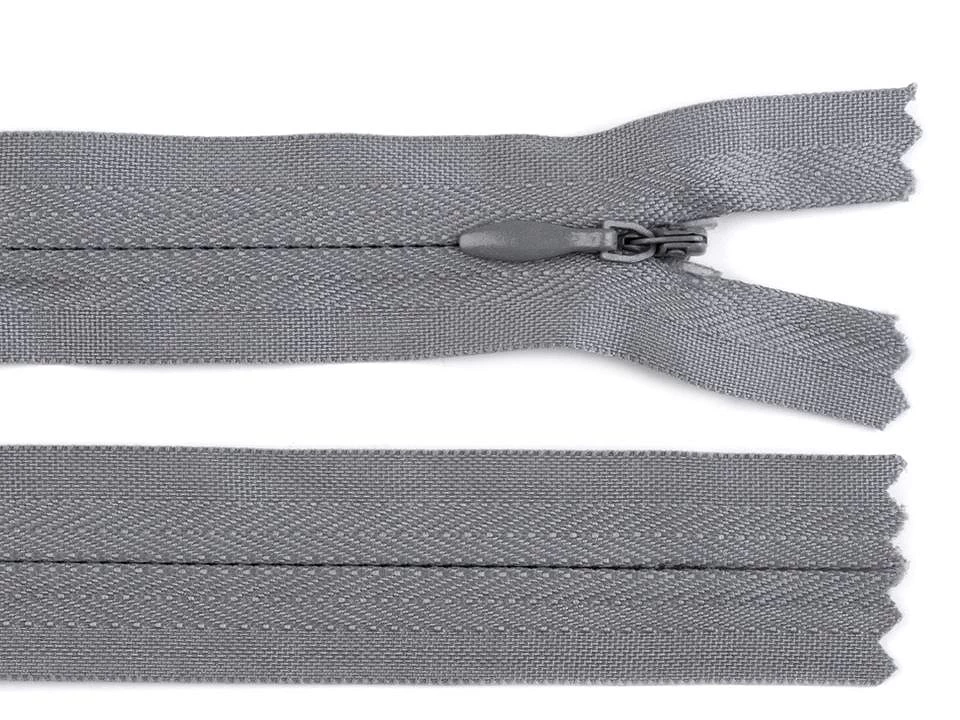 Špirálový zips skrytý No 3 dĺžka 30 cm- 1ks