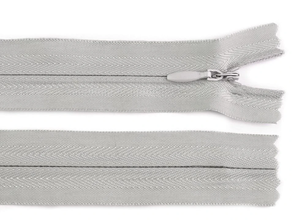 Špirálový zips skrytý No 3 dĺžka 60 cm- 1ks