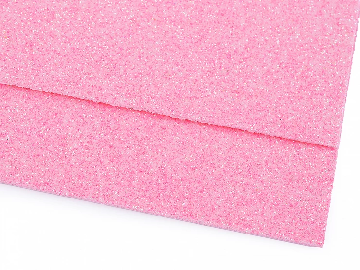 Penová guma Moosgummi s glitrami 20x30 cm - 2ks