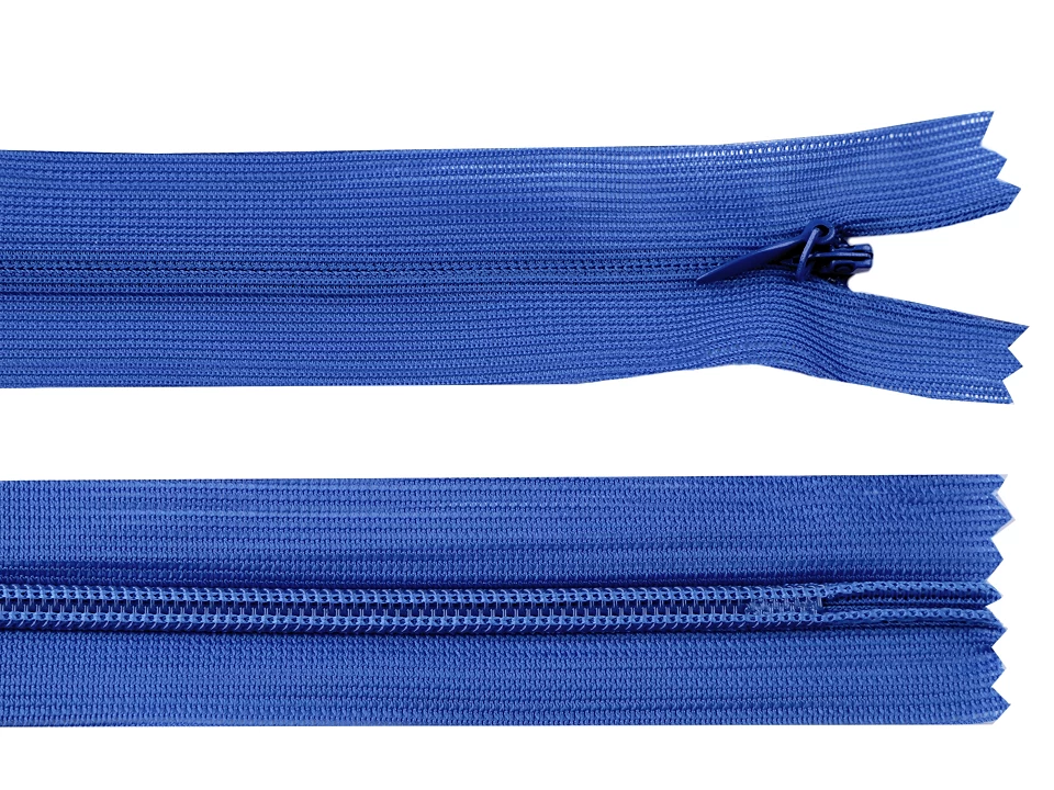 Špirálový zips skrytý šírka 3 mm dĺžka 30 cm dederon -1ks