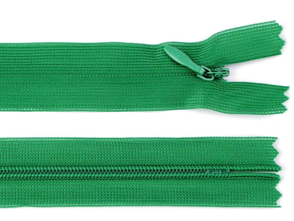 Špirálový zips skrytý šírka 3 mm dĺžka 40 cm dederon -1ks