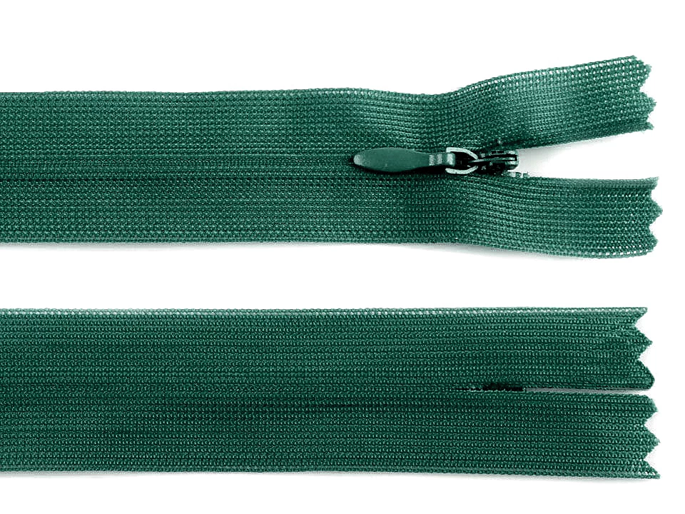 Špirálový zips skrytý šírka 3 mm dĺžka 40 cm dederon -1ks