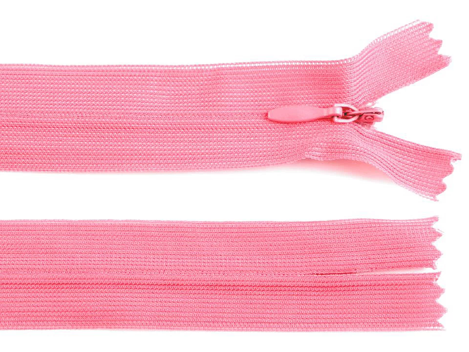 Špirálový zips skrytý šírka 3 mm dĺžka 60 cm dederón -1ks