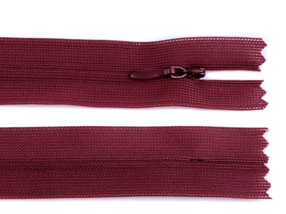 Špirálový zips skrytý šírka 3 mm dĺžka 60 cm dederón -1ks