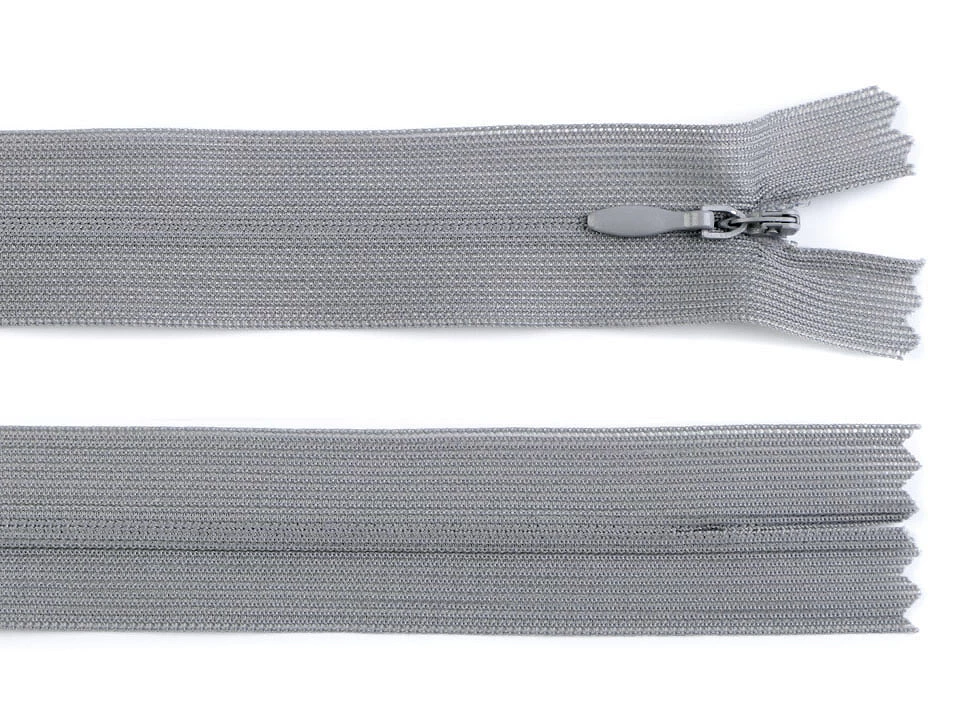 Špirálový zips skrytý šírka 3 mm dĺžka 60 cm dederón -1ks
