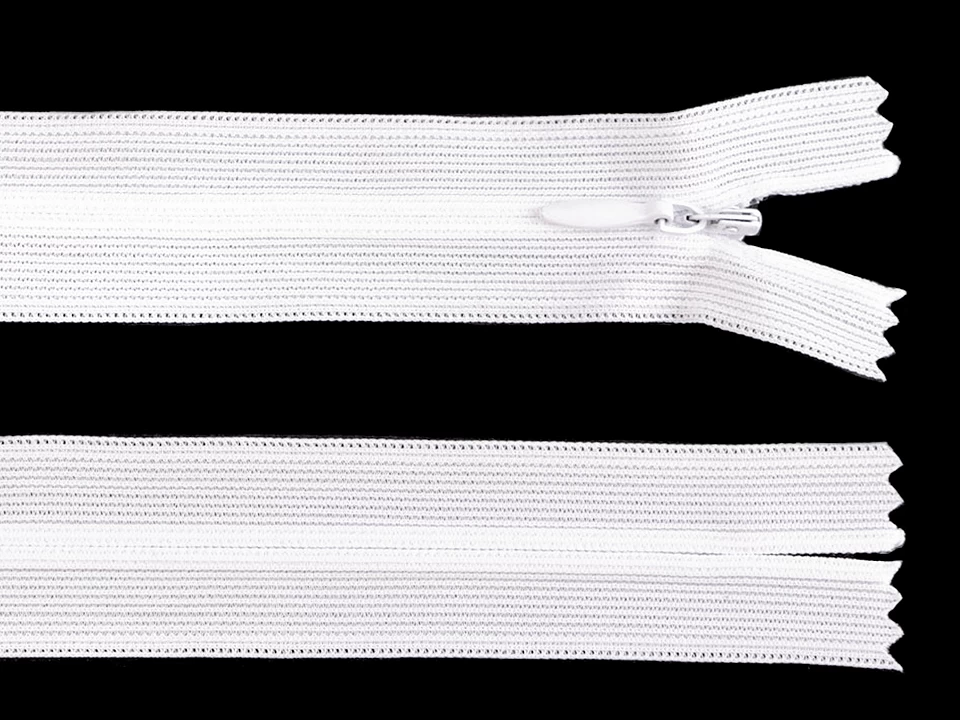Špirálový zips skrytý šírka 3 mm dĺžka 65 cm dederón -1ks