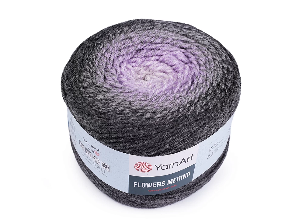 Pletacia priadza YarnArt Flowers merino 225g