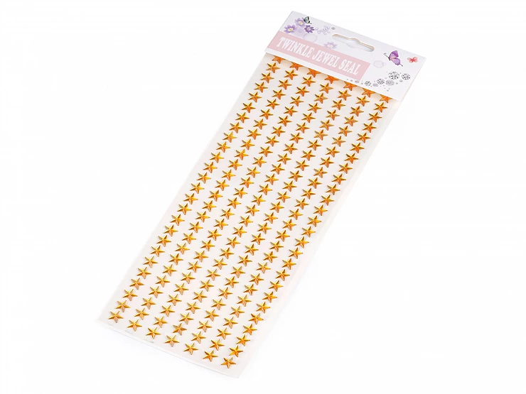 Samolepiace hviezdy na lepiacom prúžku Ø10 mm - 1 karta