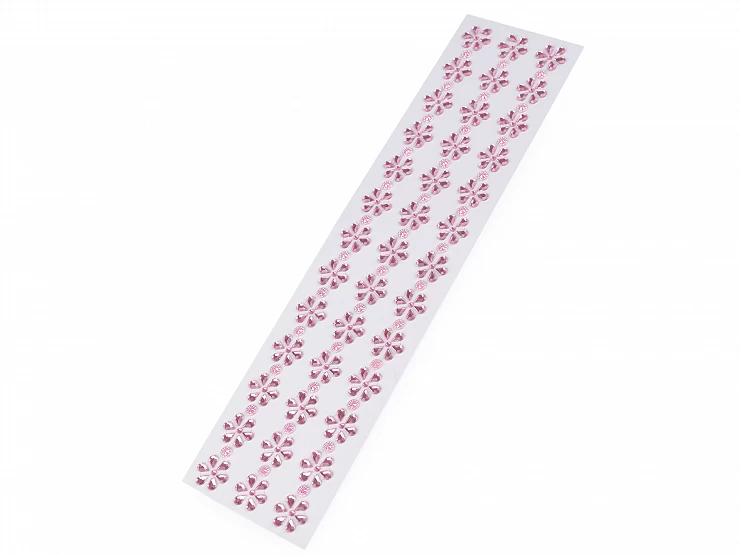 Samolepiace kvety na lepiacom prúžku - 1 karta