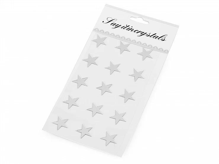 Samolepiace zrkadlá hviezdy - 1 karta