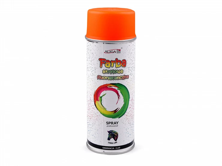 Akrylová farba fluorescenčná v spreji 400 ml - 1ks
