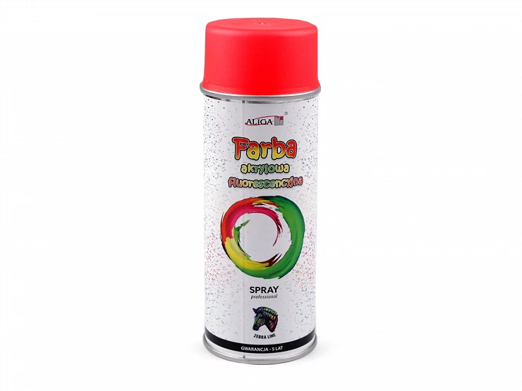 Akrylová farba fluorescenčná v spreji 400 ml - 1ks