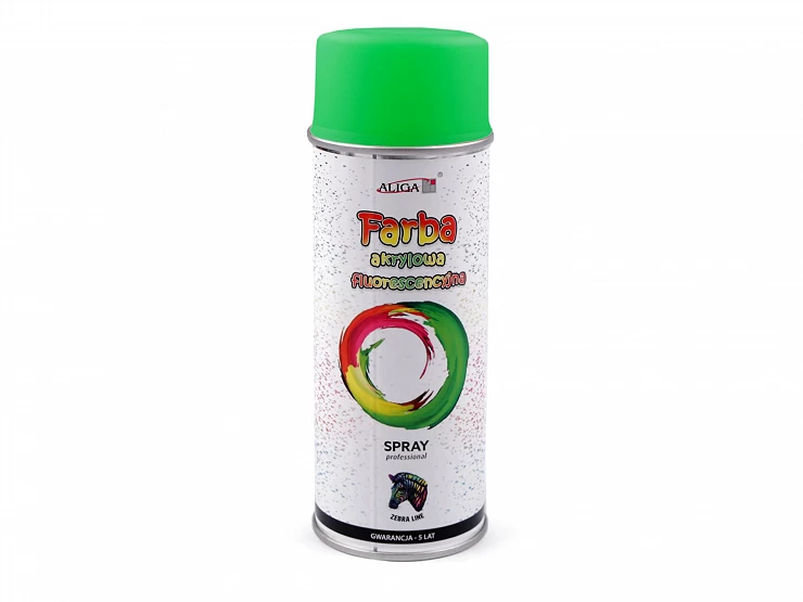 Akrylová farba fluorescenčná v spreji 400 ml - 1ks