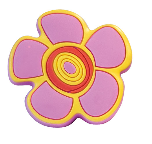 UCH AN 12815 knopka SIRO ružový kvet RU5 ø 44mm