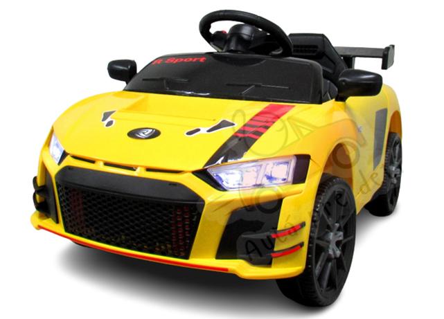Detské elektrické autíčko megacar AM1, 2x30W, 2x6V 4,5Ah, žlté