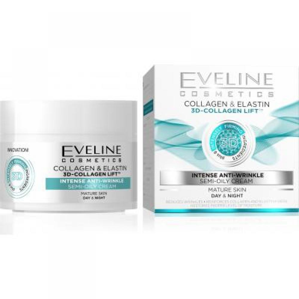 EVELINE NATURE LINE - Collagen & Elastín denný a nočný krém 50 ml