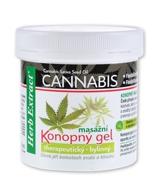 Vivaco Konopný masážny bylinný gél 250 ml
