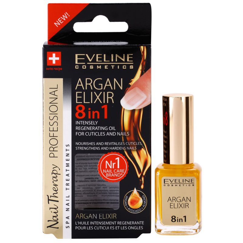 Eveline olejček s arganovým olejom na regeneráciu ARGAN ELIXIR 8v1 12 ML