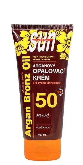 SunVital Argan Oil opaľovací krém SPF 50 100 ml