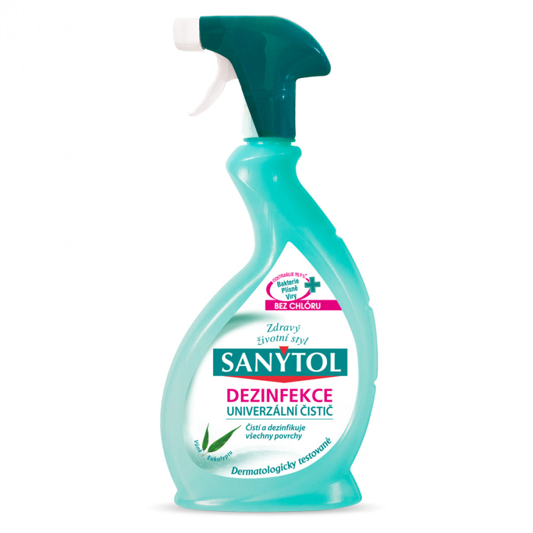 Sanytol dezinfekčný univerzálny čistič v spreji eukalypt 750 ml