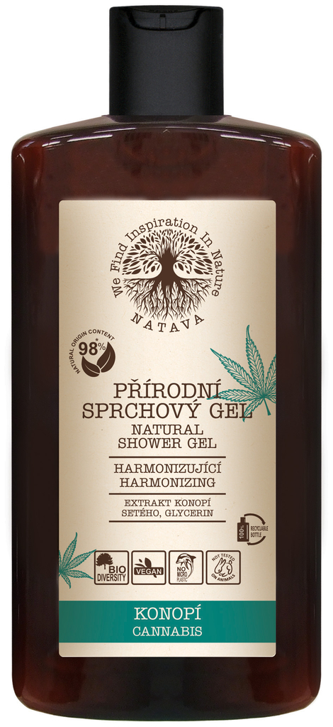 Natava Sprchový gel - Konopný 250 ml