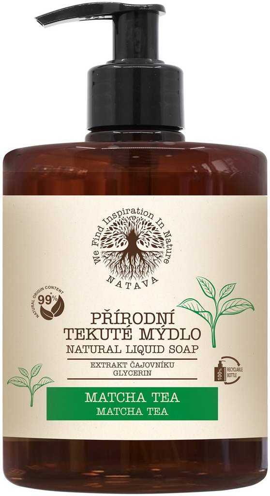 Natava Prírodné tekuté mydlo - Matcha Tea 500 ml