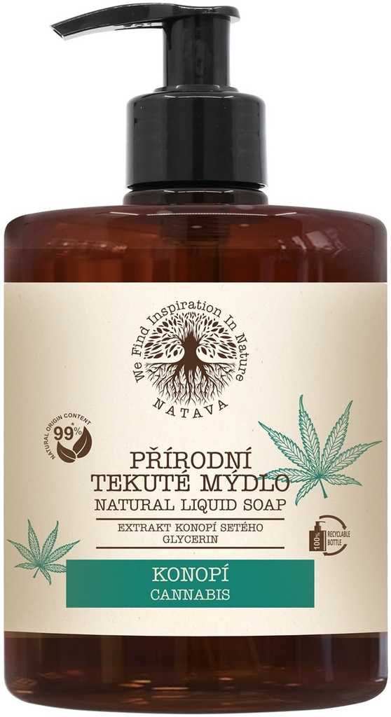 Natava Prírodné tekuté mydlo - Konopné 500 ml