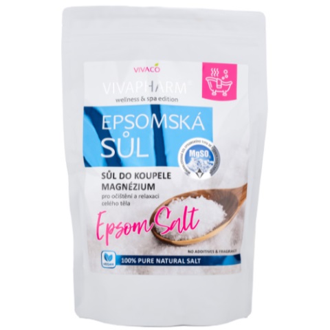 Vivaco Soľ do kúpeľa EPSOMSKÁ očista&relax 1 kg