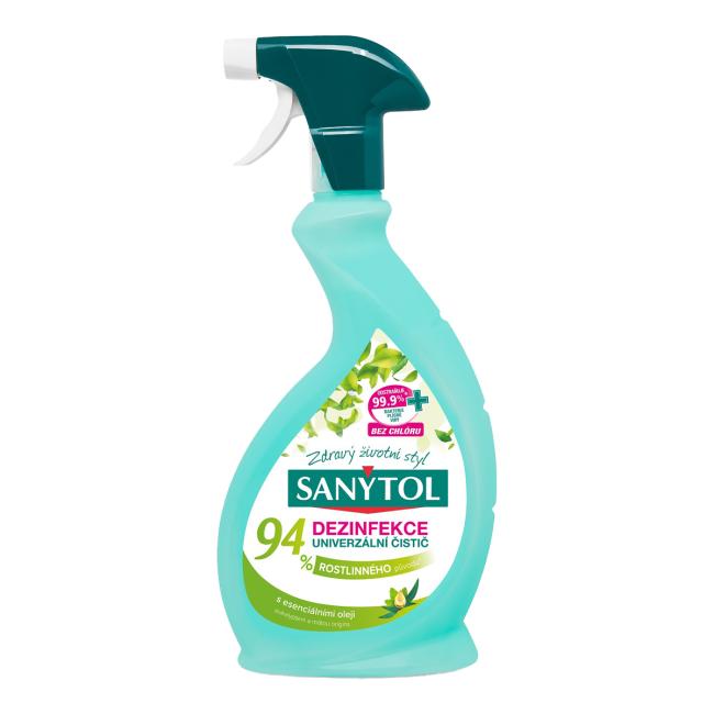 Sanytol univerzálny čistič 94 % rastlinného pôvodu sprej 500 ml