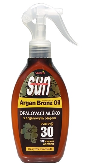 SunVital Argan Oil opaľovacie mlieko SPF30 200 ml