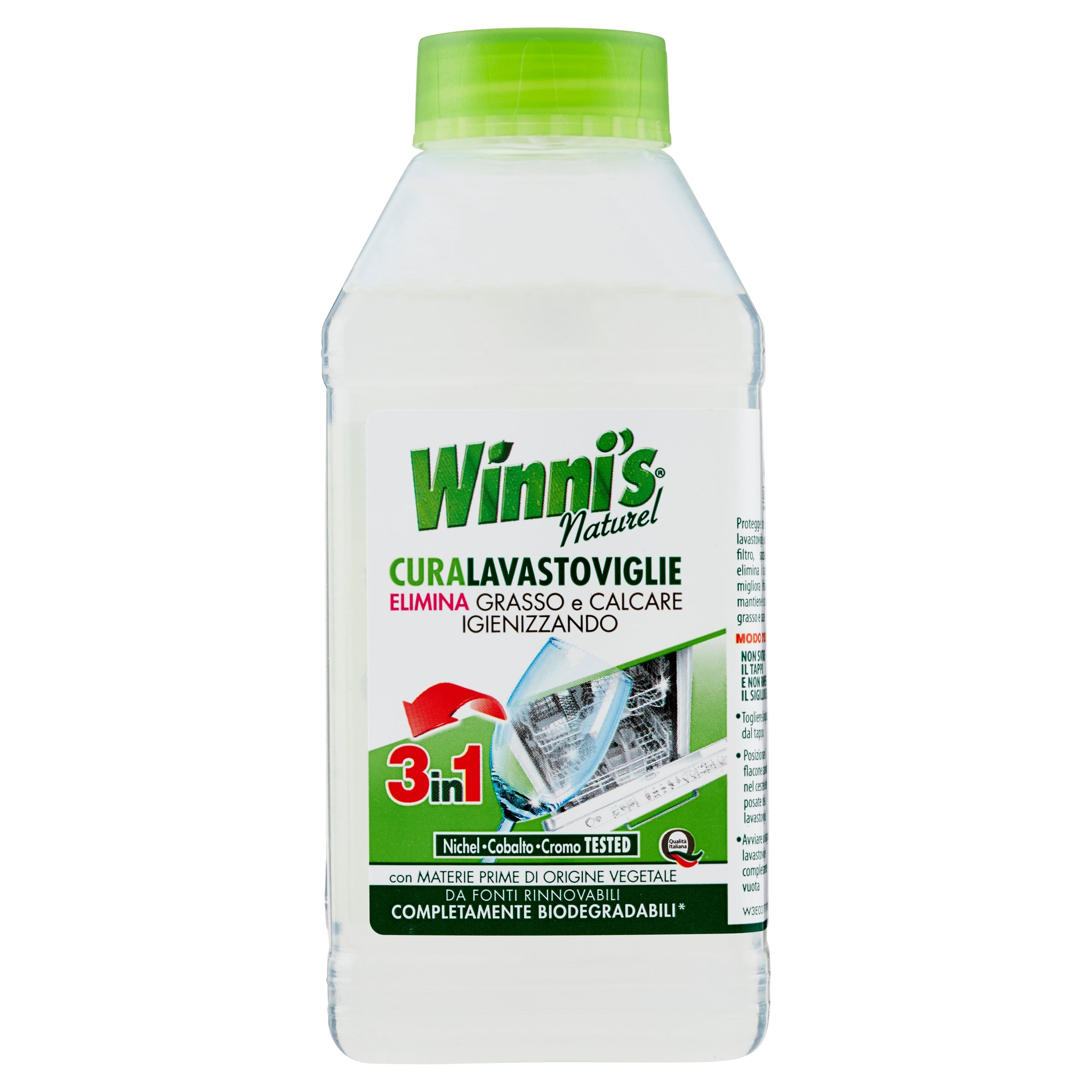 Winnis 3v1 hypoalergenný ekologický čistiaci prostriedok vhodný pre všetky druhy umývačiek 250 ml
