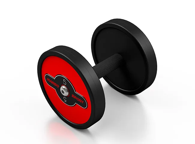 Jednoručka 5 Kg železná pogumovaná MW-HG5 Marbo Sport