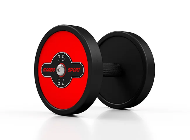 Jednoručka 7,5 Kg železná pogumovaná MW-HG7,5 Marbo Sport