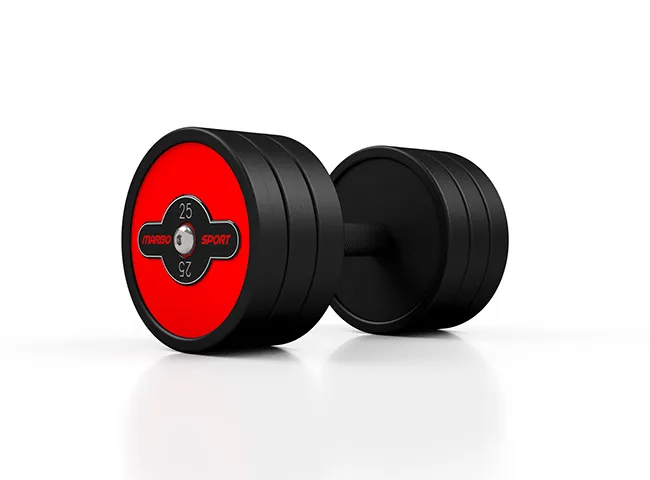 Jednoručka 25 Kg železná pogumovaná MW-HG25 Marbo Sport