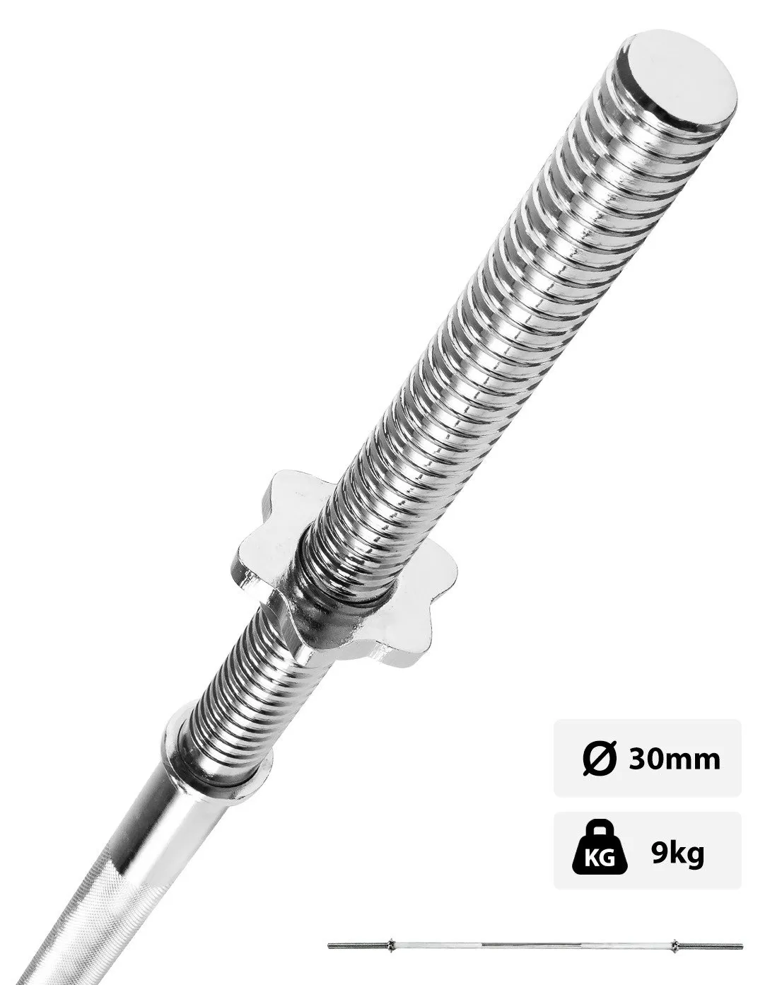 Tyč 167 cm 30 mm spevnená so závitom MW-G167-EX-SR Marbo Sport