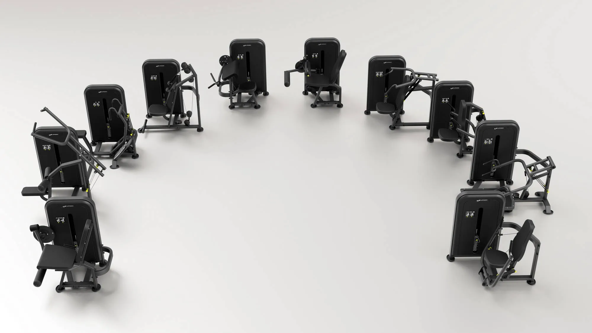 Kompletná zostava na kruhový tréning 10 strojov S-Line UpForm