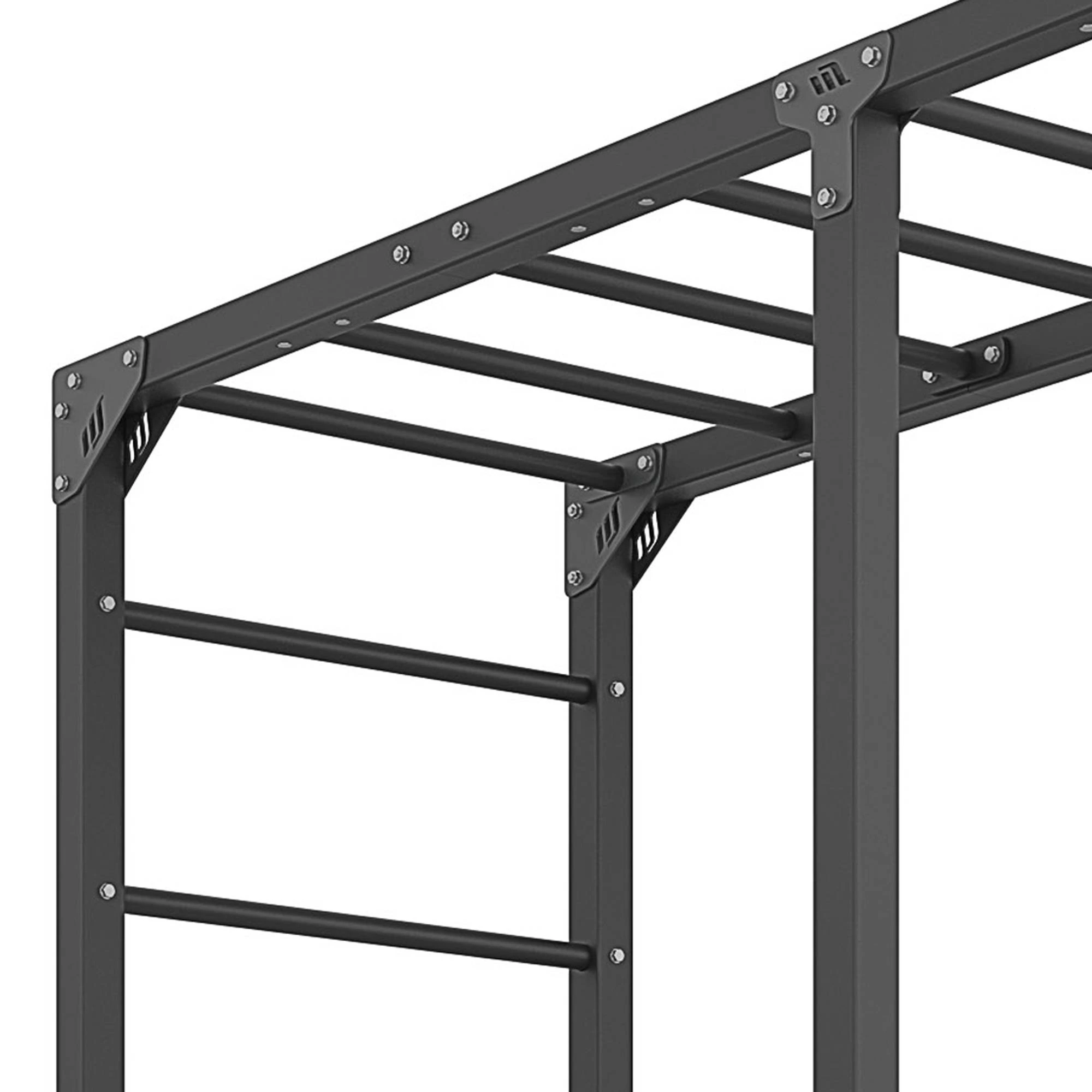 Marbo Sport Outdoor MO-Z5 – detail vonkajšej posilňovacej zostavy s hrazdou a hákom na boxovacie vrece