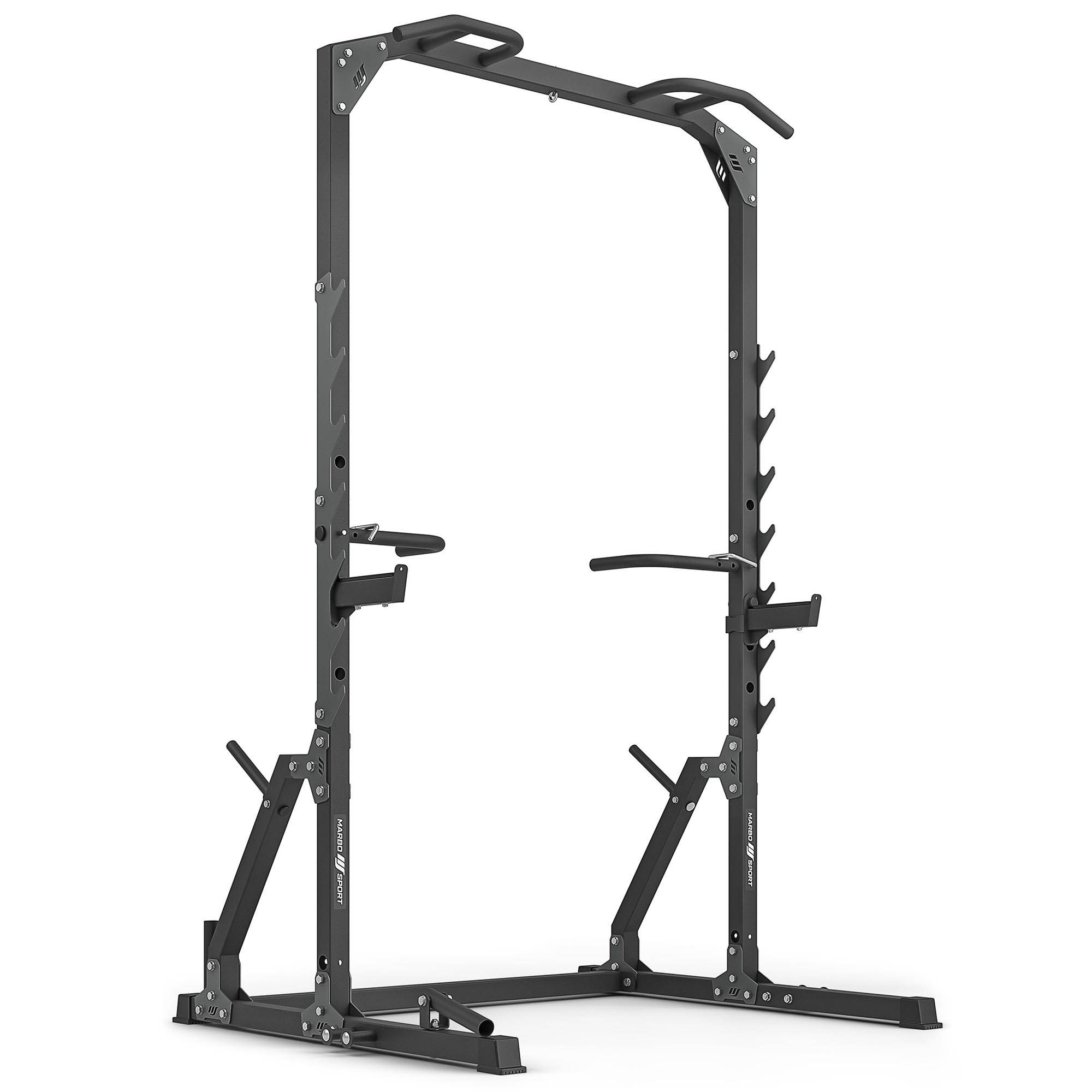 Posilňovacia klietka Half Rack Marbo Sport MS-U115 2.0 s hrazdou, bradlami a landmine úchytom