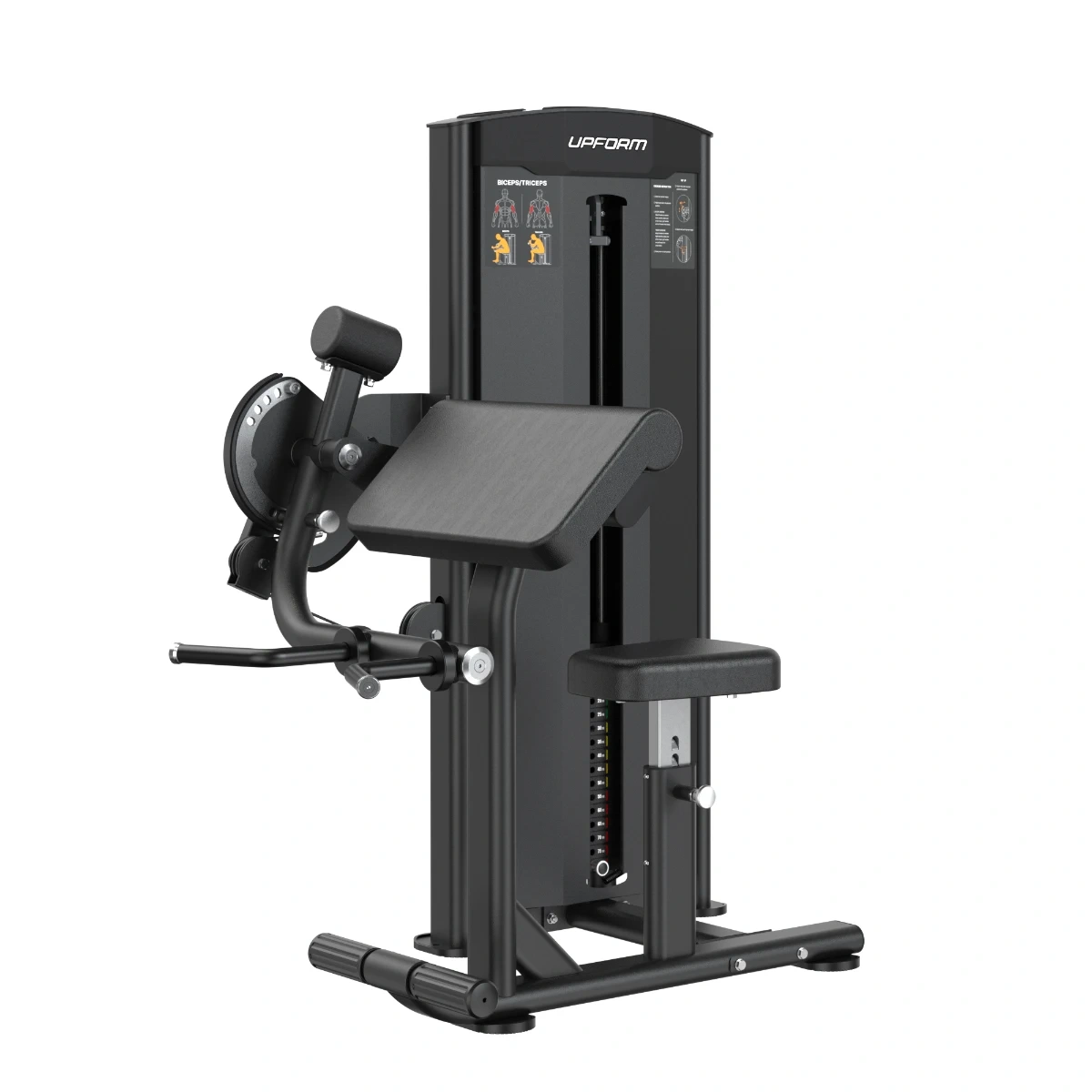 Profesionálny posilňovací stroj na biceps a triceps UpForm Elite URQ-107 – multifunkčný stroj 2 v 1